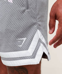Varsity Mesh Shorts - Denim Grey