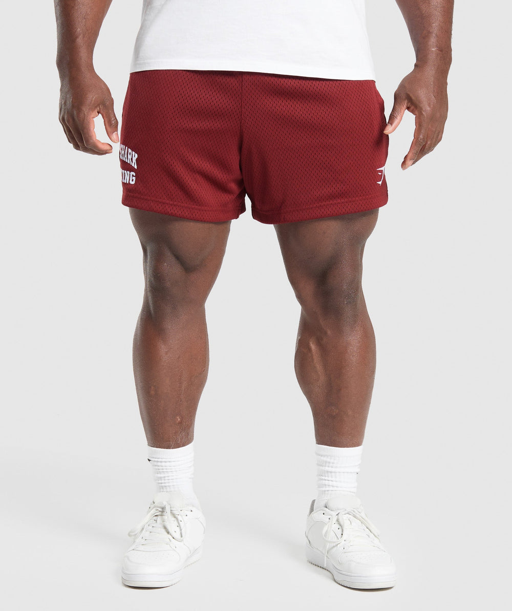 Lifting Mesh 5" Shorts - Sets Red