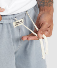 Heavyweight Ribbed Shorts - Denim Grey