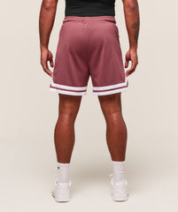 Varsity Mesh Shorts - Washed Berry Pink