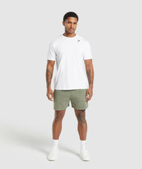 Heavyweight Ribbed Shorts - Unit Green