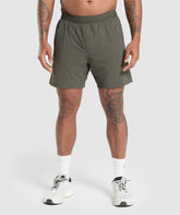 Hybrid 6" Shorts - Strength Green