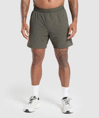 Hybrid 6" Shorts - Strength Green