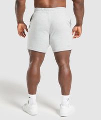 XXL Graphic Shorts - Light Grey Core Marl