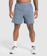 Apex 7" Hybrid Shorts - Iron Blue