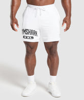 XXL Graphic Shorts - White