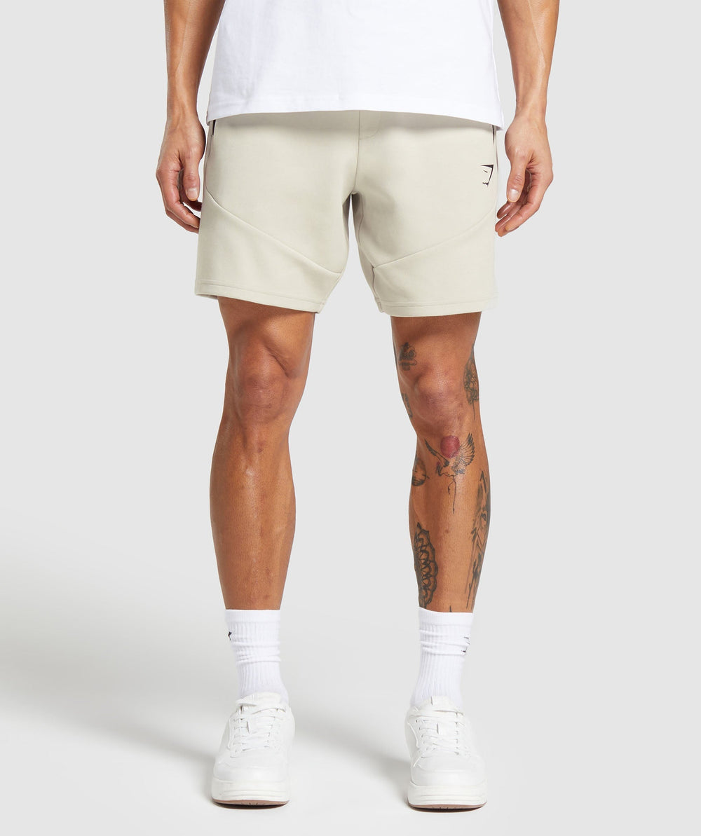 Interlock Tech 6" Shorts - Pebble Grey