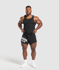 XXL Graphic Shorts - Black