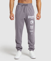 Global Lifting Oversized Essential Joggers - Fog Purple