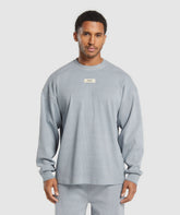 Heavyweight Rib Crew - Denim Grey