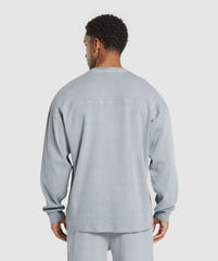 Heavyweight Rib Crew - Denim Grey