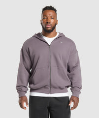 Doberman Graphic Hoodie - Brushed Purple