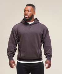 Heritage Washed Hoodie - Plum Brown