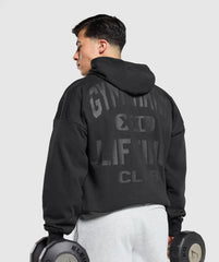 XXL Graphic Hoodie - Black