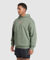 Running Graphic Hoodie - Unit Green