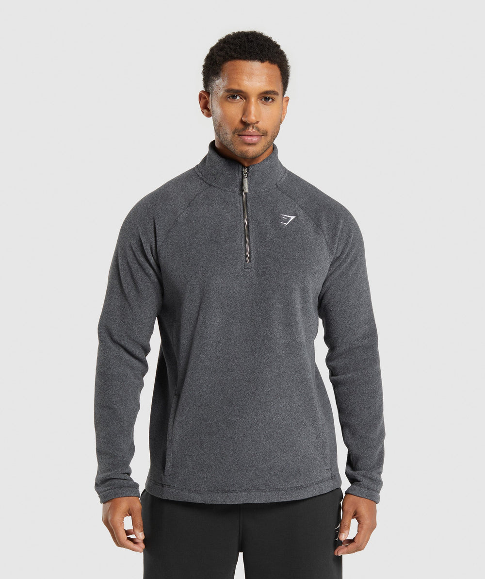 Fleece 1/4 Zip - Black/Graphite Grey