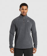 Fleece 1/4 Zip - Black/Graphite Grey