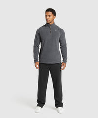 Fleece 1/4 Zip - Black/Graphite Grey