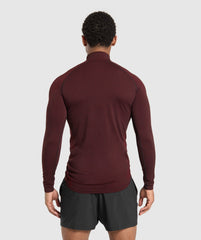 Vital 1/4 Zip - Black/Sets Red