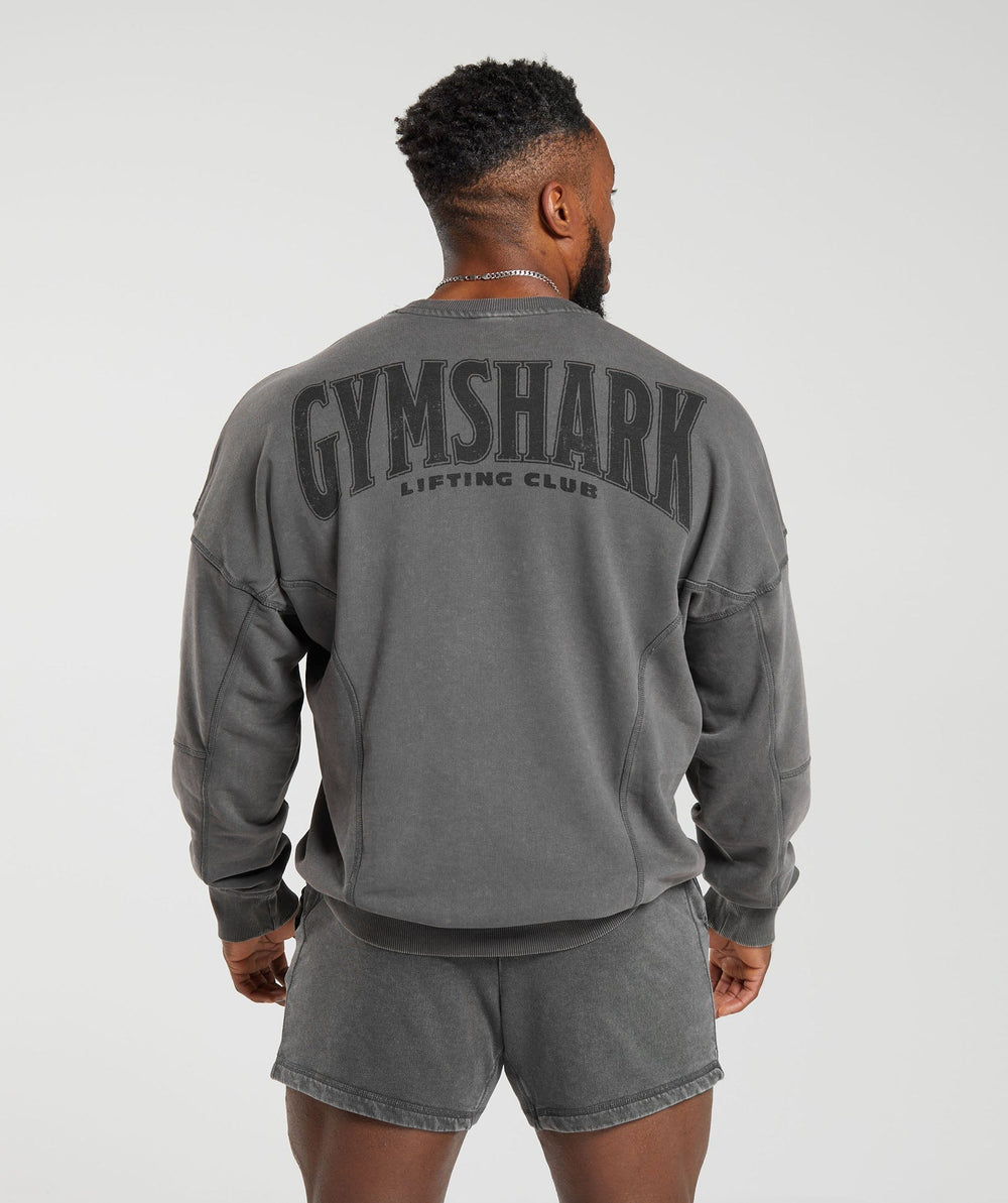 Heritage Washed Crew - Onyx Grey