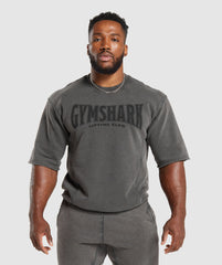 Heritage Washed Short Sleeve Crew - Onyx Grey