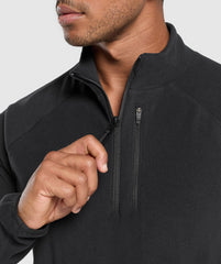 Fleece 1/4 Zip - Black