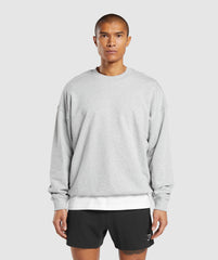Rest Day Essential Crew - Light Grey Core Marl