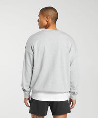 Rest Day Essential Crew - Light Grey Core Marl