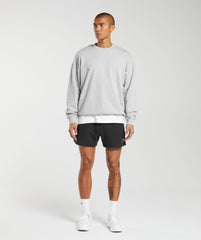 Rest Day Essential Crew - Light Grey Core Marl