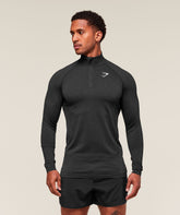 Vital 1/4 Zip - Black/Silhouette Grey