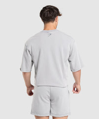Heritage Washed Short Sleeve Crew - Denim Grey