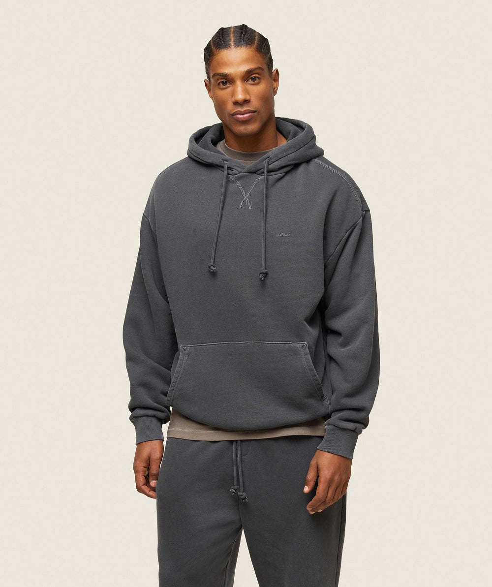 everywear Relaxed Hoodie - Washed Black