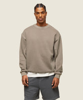 everywear Relaxed Stitch Sweatshirt - Linen Brown