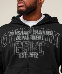 Authentic Apparel Zip Up Hoodie - Black