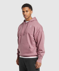 Crest Oversized Hoodie - Calm Pink