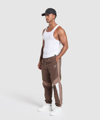 Retro Track Pants - Walnut Brown/Mocha Mauve/Soft White