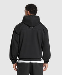 Rest Day Essentials Boxy Hoodie - Black