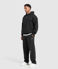 Rest Day Essentials Boxy Hoodie - Black
