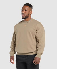 Trophy Graphic Crew - Cement Brown