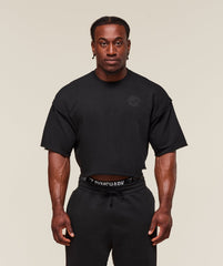 Legacy Cropped Short Sleeve Crew - Black