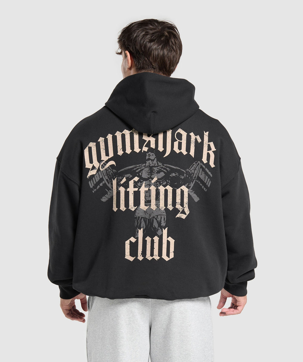 Lifting Club Hoodie - Black/Pebble Grey
