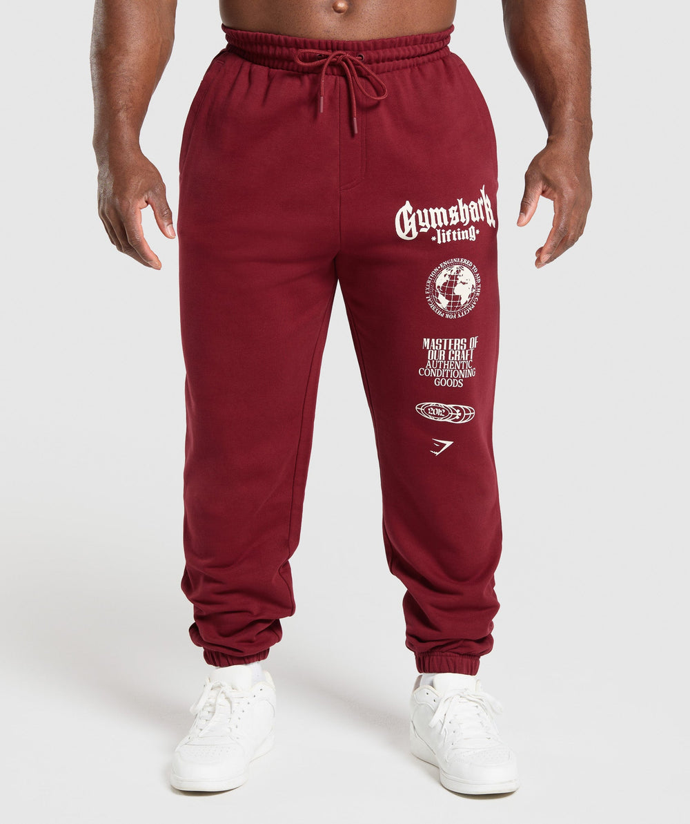 Global Lifting Oversized Joggers - Sets Red