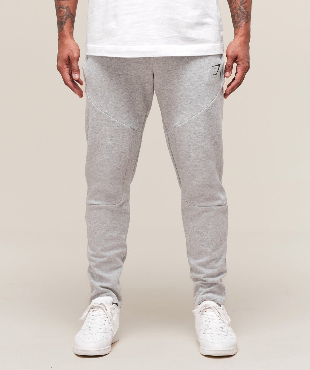 Interlock Tech Joggers - Light Grey Core Marl