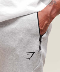 Interlock Tech Joggers - Light Grey Core Marl