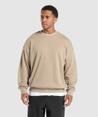 Rest Day Essentials Crew - Sand Brown