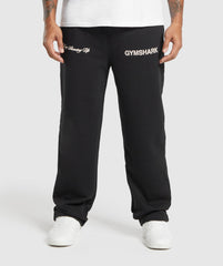 EST 2012 Straight Leg Joggers - Black