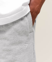 Rest Day Essentials Straight Leg Joggers - Light Grey Marl