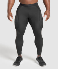 Shadow Seamless Tights - Black
