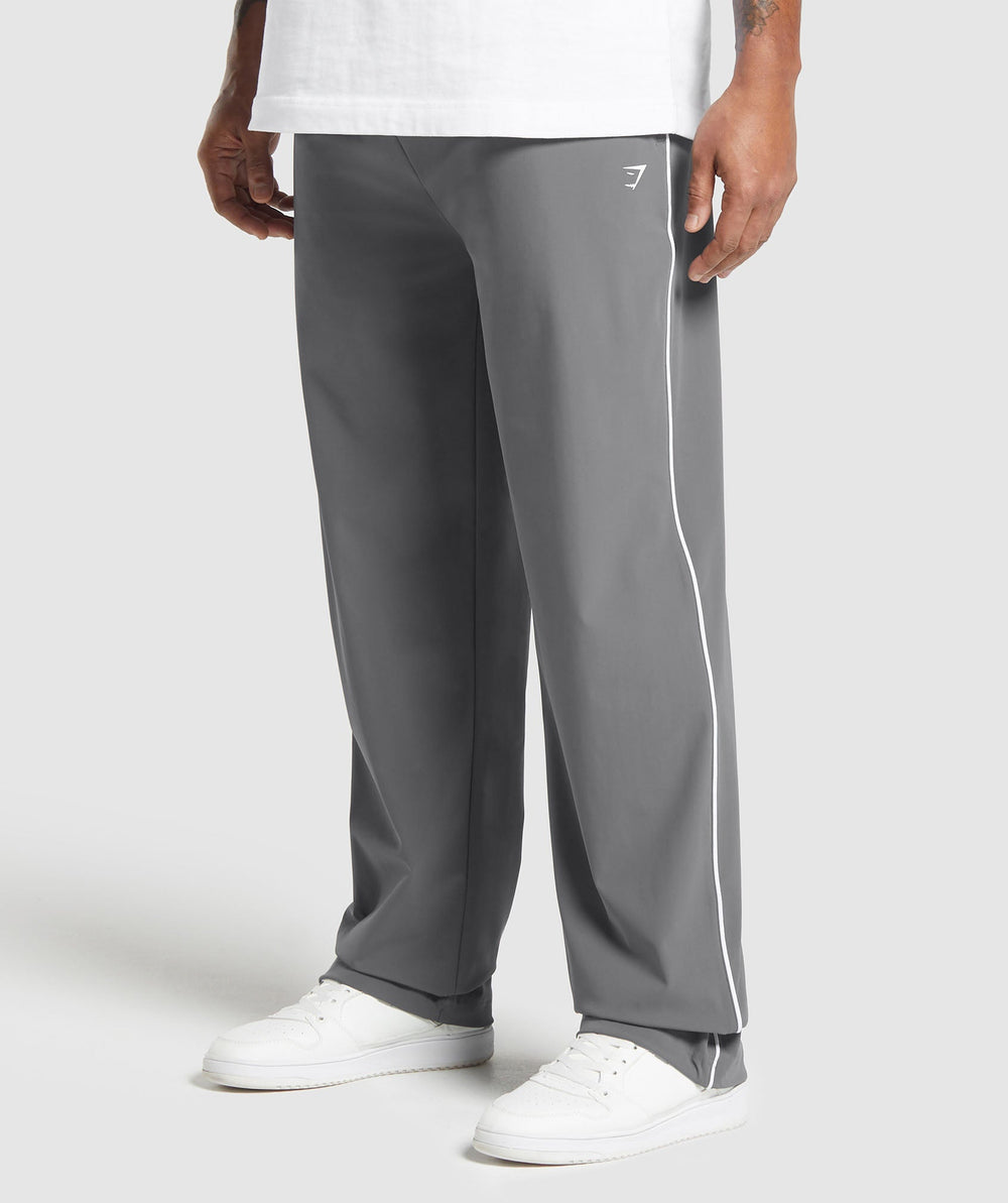 Contrast Straight Leg Pant - Pitch Grey