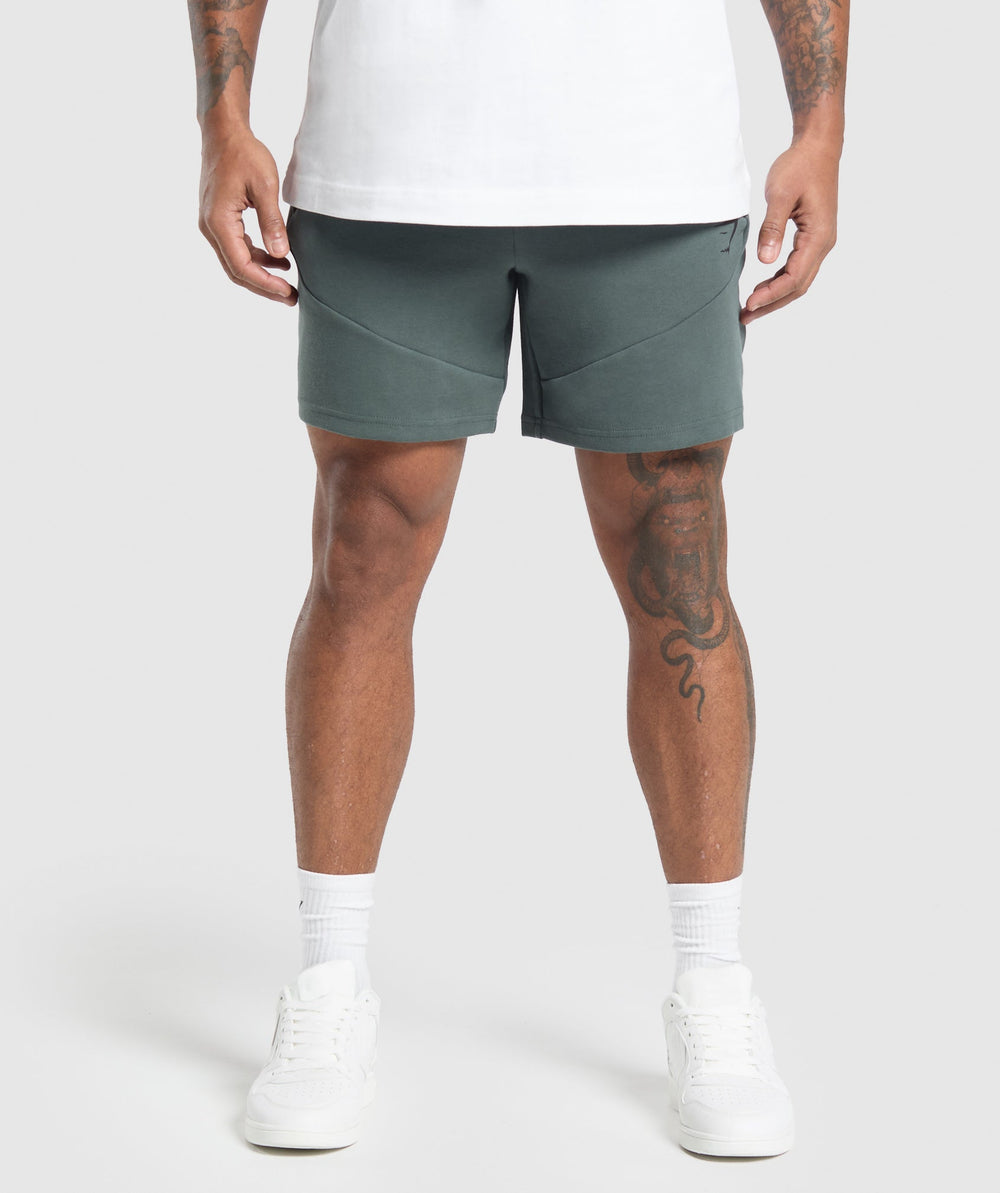 Interlock Tech 6" Shorts - Slate Teal